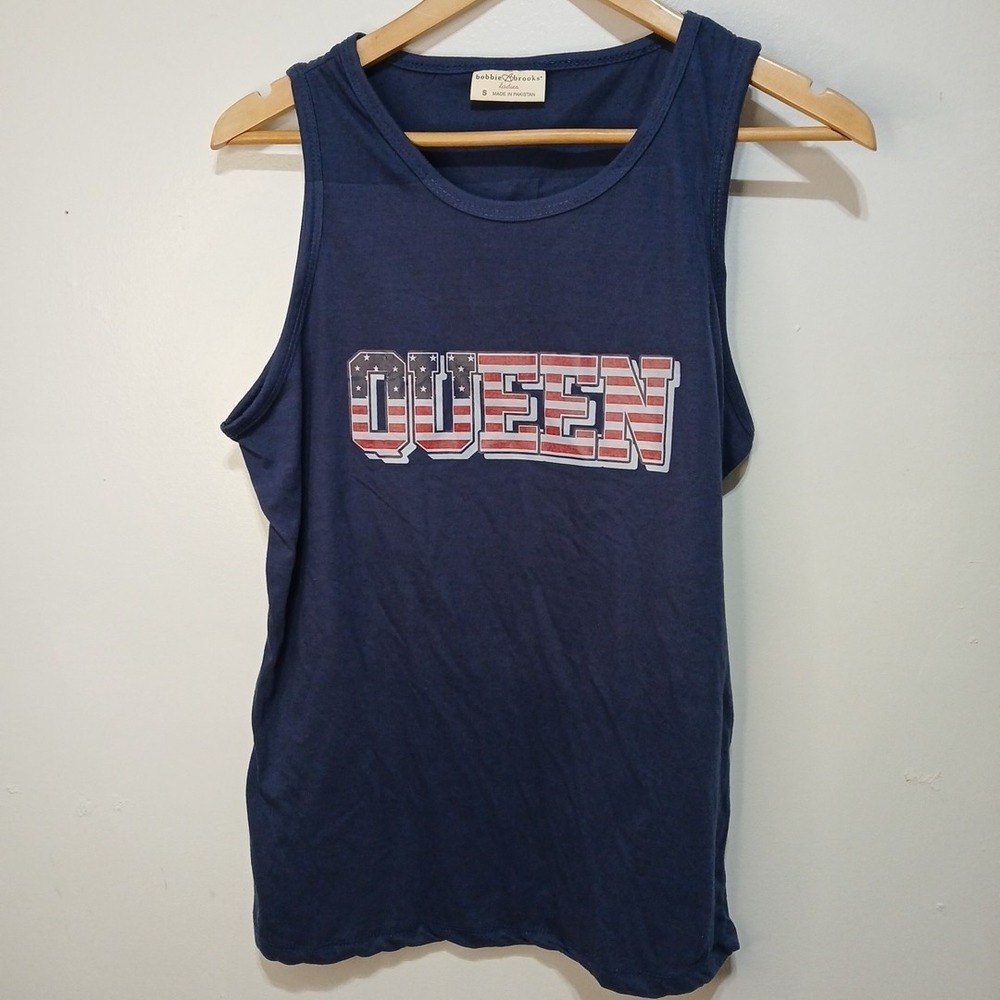 Bobbie Brooks Size Small Patriotic Queen Tank Top NWOT!
